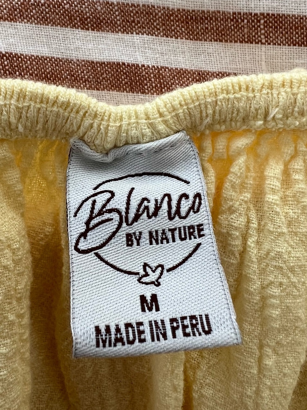 100% Cotton Blanco by Nature Crop Top - Women's Summer Top - Picture 5 of 6